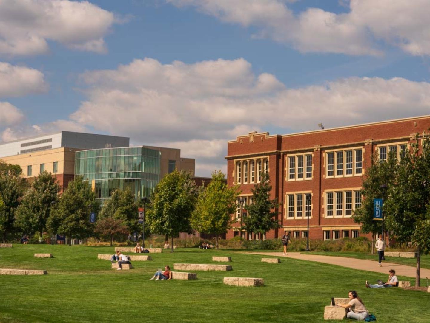 UW-Eau Claire campus mall